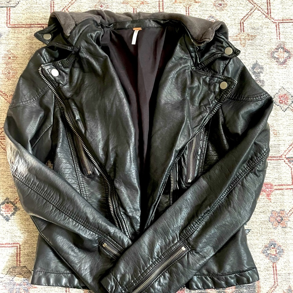 Free People leather jacket